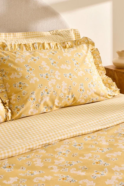 سرویس روتختی دو نفره Karaca Home مدل Carlo پنبه - زرد