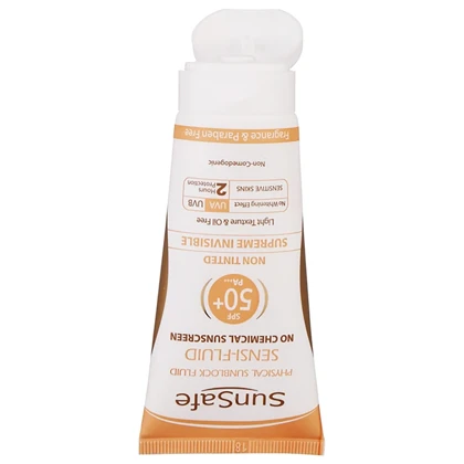 کرم ضد آفتاب سان سیف sunsafe با SPF50 مناسب پوست حساس حجم 50ml