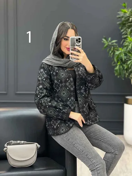 کت طرح دار جیب نما
