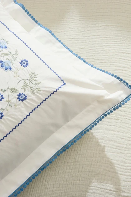 سرویس روتختی پیکه دو نفره Karaca Home مدل Noeris پنبه - چندرنگ