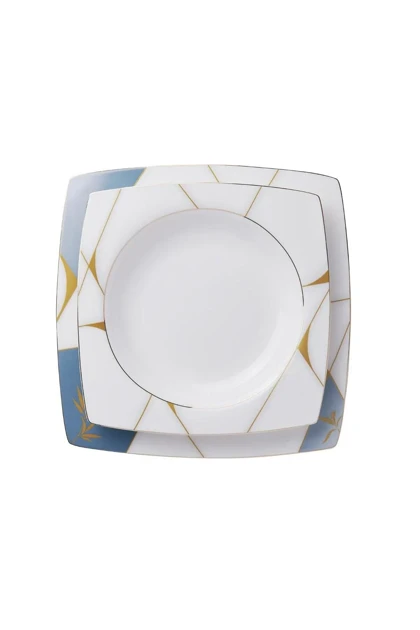 سرویس غذاخوری 60 پارچه چینی KORKMAZ مدل Bone Selection A8454 - چندرنگ