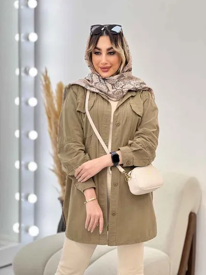 مانتو دو جیب پیله