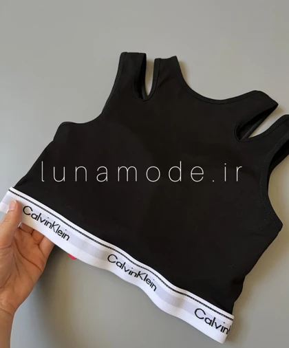 ست کراپ و شورت زنانه کلوین کلاین شانه اشکی کد 60