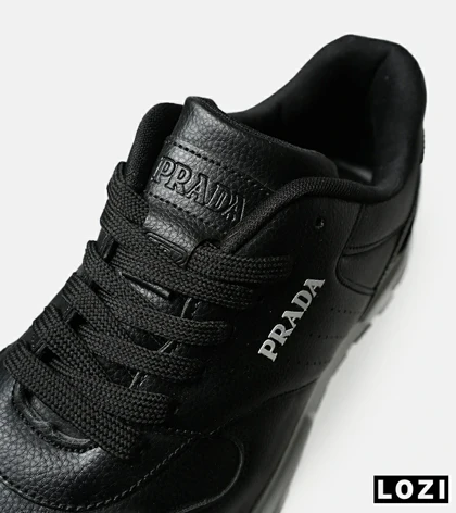 کفش مردانه و زنانه مشکی سفید PRADA مدل 8179