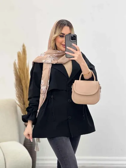 مانتو لینن ژیله دار دلوین