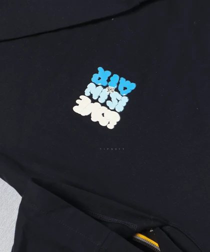 هودی سورمه ای طرحدار فری سایز 1457