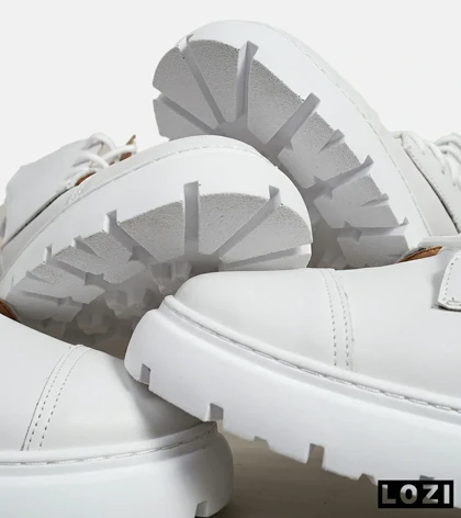 نیم بوت چرمی مردانه سفید Timberland