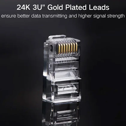 سوکت شبکه RJ45 یوگرین Ugreen مدل NW110-50246 بسته 100 عددی