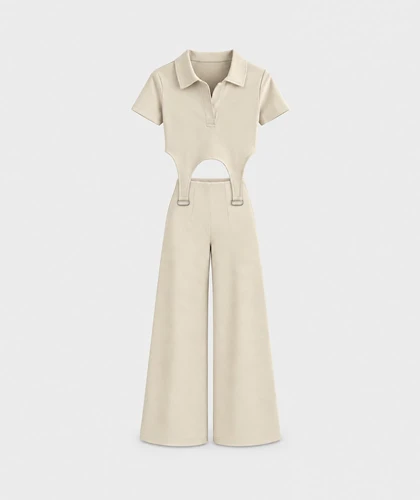 ست پولوکراپ و شلوار واید Zara236