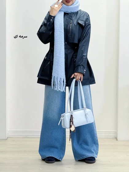 7449-کاپشن چرم الیزابت