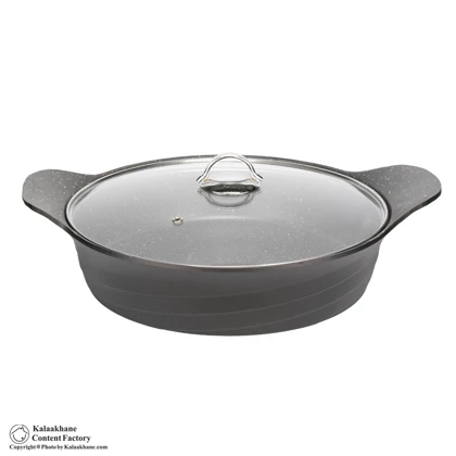 سرویس قابلمه چدن تاپ تفلون مدل موج رویال 8 پارچه
