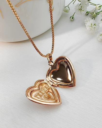 گردنبند قاب عکس قلب ژوپینگ