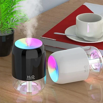 بخور سرد و رطوبت ساز مدل 988 با چراغ LED و حجم 200 میلی‌لیتر