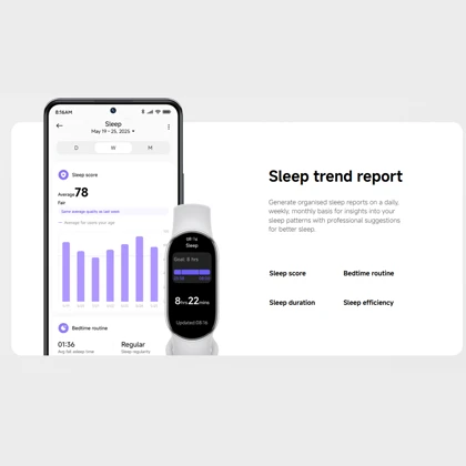 دستبند سلامتی هوشمند می بند 10 شیائومی Mi Band 10 M2459B1