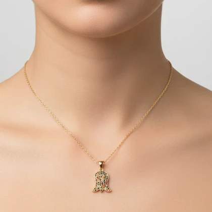 گردنبند زنانه نگین‌دار