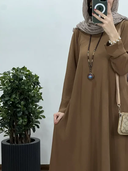 پیراهن مانتویی بلند دلفان 8