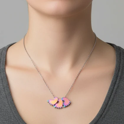 گردنبند زنانه مدل پا