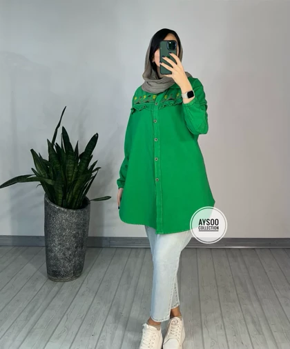 مانتو گلدوزی بهار