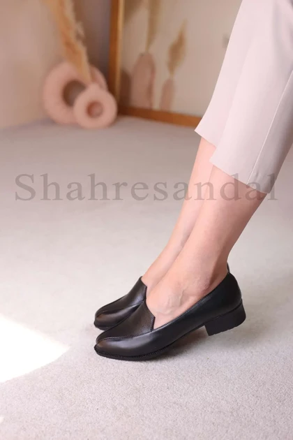 کفش پرسنلی پاشنه‌دار زنانه اقاقی