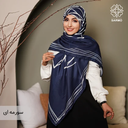 روسری نخ پنبه رزا