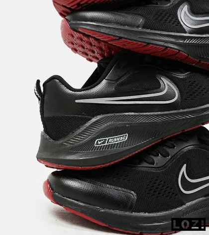 کفش کتانی مردانه و زنانه مشکی قرمز نایک NIKE PEGASUS V10 مدل 2026