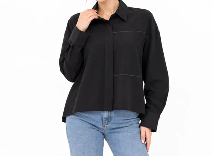 شومیز کراپ باکسی وارداتی کد 359