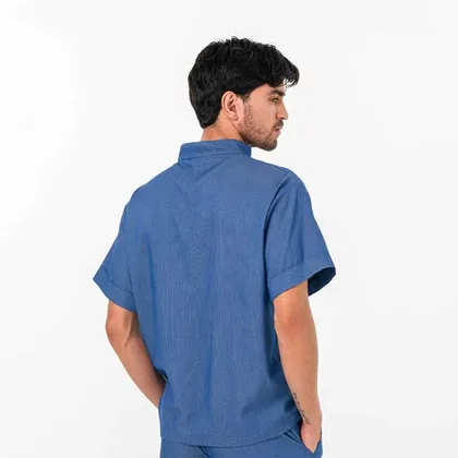 تیشرت فرنچ بندی آبی