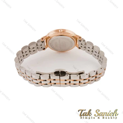 دنیل ولینگتون مینی زنانه دو رنگ رزگلد صفحه مشکی DW-6000-24-L