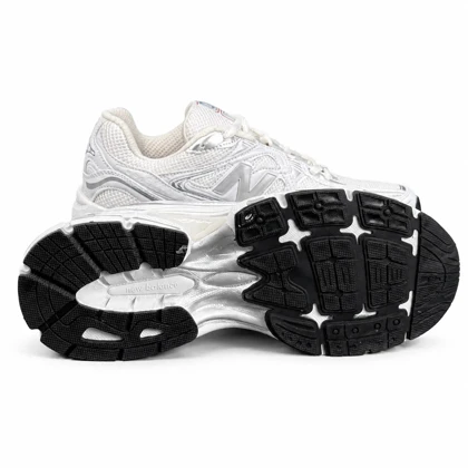 کفش کتانی مردانه مدل نیوبالانس سفید طوسی New BALANCE 740