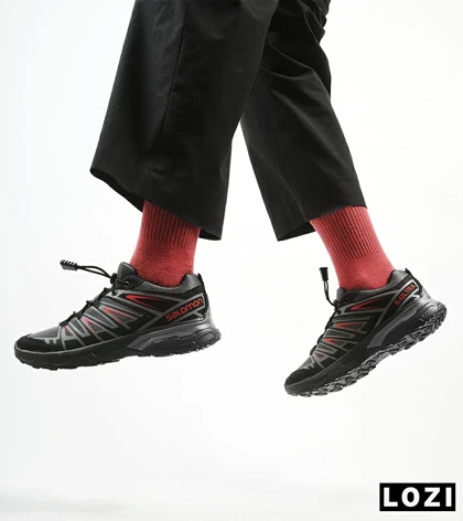 کفش کتانی بزرگ پا مشکی قرمز سالومون Salomon X ULTRA