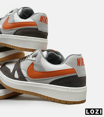 کفش کتانی مردانه طوسی سفید نایک NIKE SB