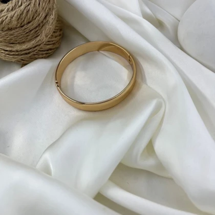 دستبند زنانه ساده مدل آوا پهن