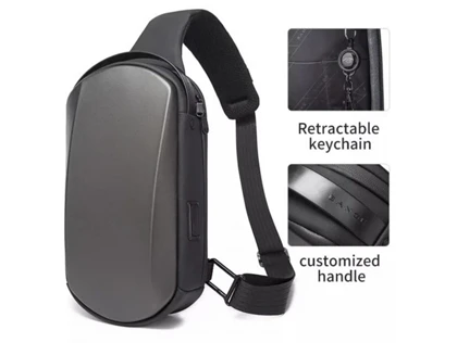 کیف کراس بادی مردانه و زنانه بنج اصل BANGE BG-7256 ضد آب USB دار