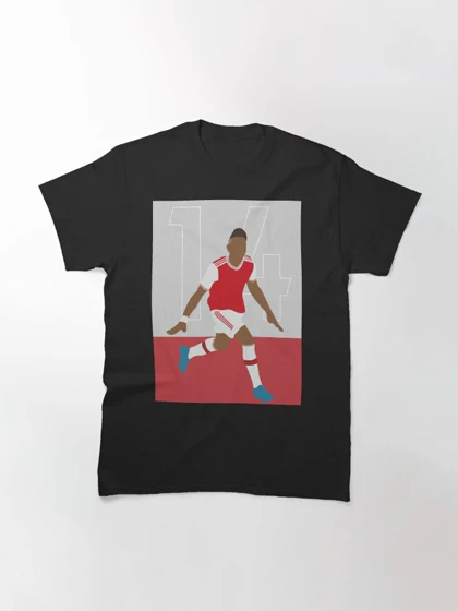 تیشرت ورزشی آرسنال | تیشرت Arsenal F.C طرح Pierre Emerick Aubameyang Illustration کد 148910