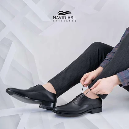 کفش مردانه چرم کلاسیک کد 7008011