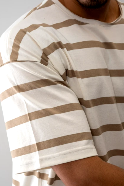 تیشرت راه راه بیسیک مردانه