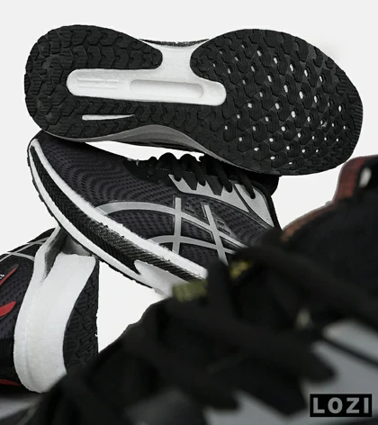 کفش کتانی مردانه مشکی سفید ASICS GEL-KAYANO 30