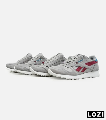 کفش کتانی طوسی قرمز مردانه Reebok LEGACY