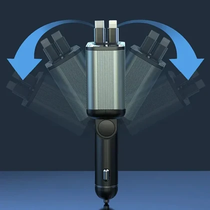شارژر فندکی تاشو گرین لاین مدل Retractable ظرفیت 90 وات