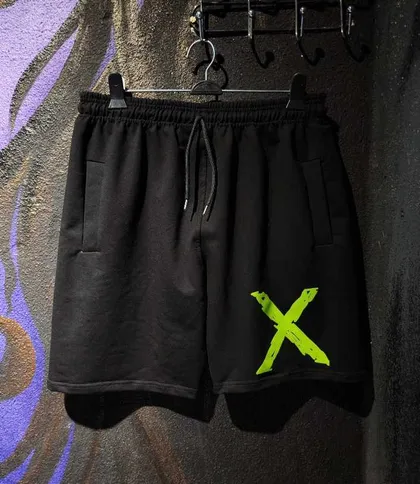شلوارک ورزشی سایز بزرگ طرح X