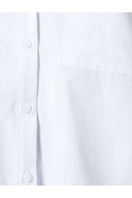 پایه پیراهن آستین بلند دکمه جیب پنبه 4WAK60338UW