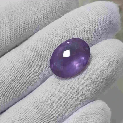 سنگ آمیتیست تراش جواهری کد 8 (15 قیراطی)