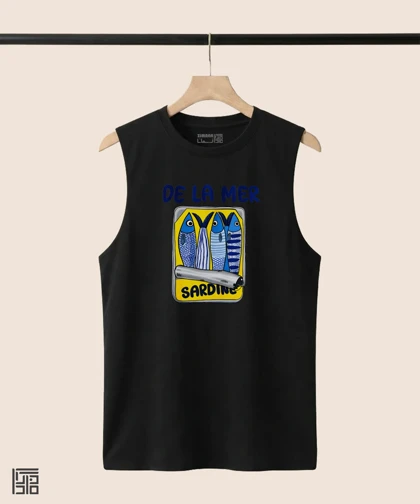 تاپ مردانه و زنانه طرح کنسرو ماهی ساردین