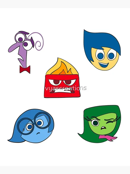 توت بگ طرح Inside out 2 emotions sticker pack کد 271644