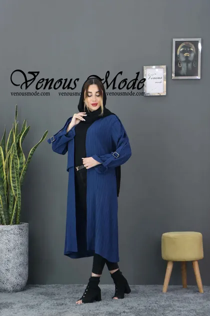 مانتو کریشه آستین سگگ دار