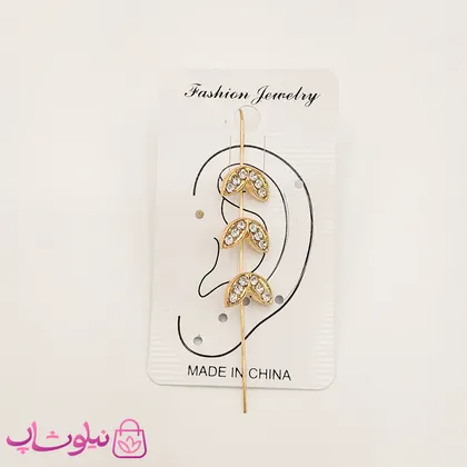گوشواره زنانه کراس طرح برگ