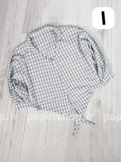 شومیز جلوبسته لمه دار جلو گره‌ای