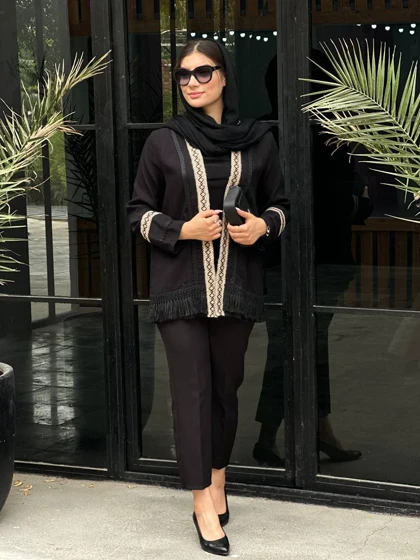 کت بامبو خرجکار کنفی ریشه دوزی