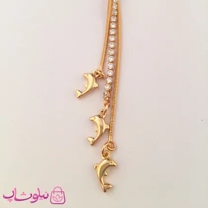گوشواره زنانه آویز بلند ژوپینگ طرح دلفین