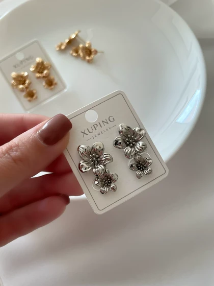 گوشواره فلاور میخی ژوپینگ